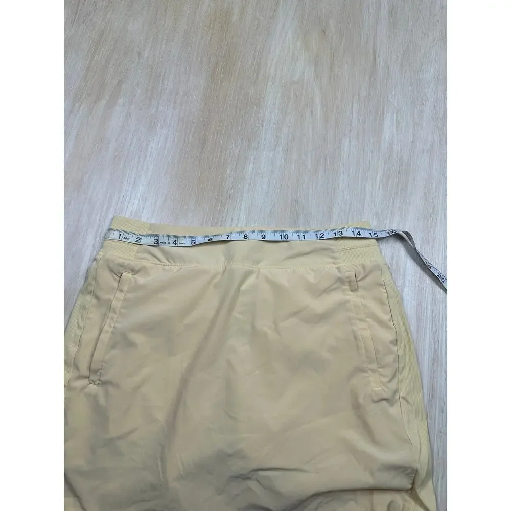 Athleta Brooklyn Butter Yellow Pull On Athletic Tennis Pickleball Skort Skirt 8